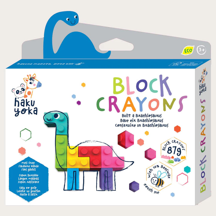 Haku Yoka - Block Crayons - Brachiosaurus