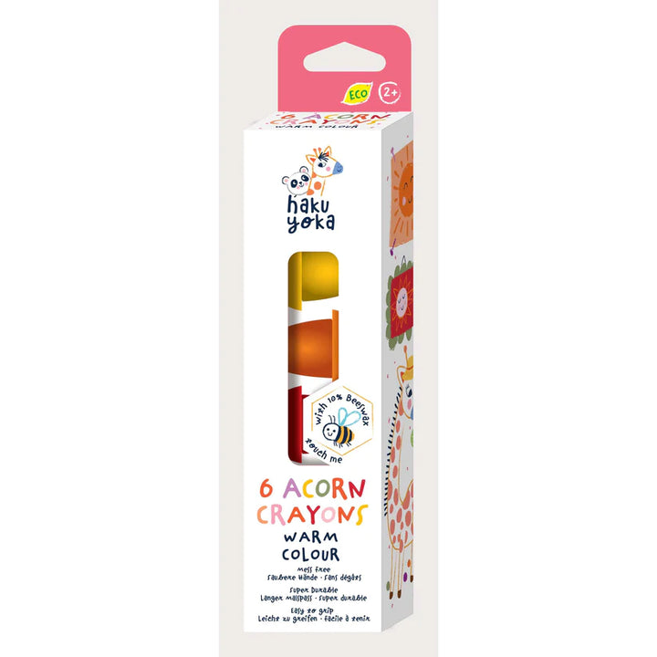 Haku Yoka - Acorn Crayons - Warm (6 Colours)