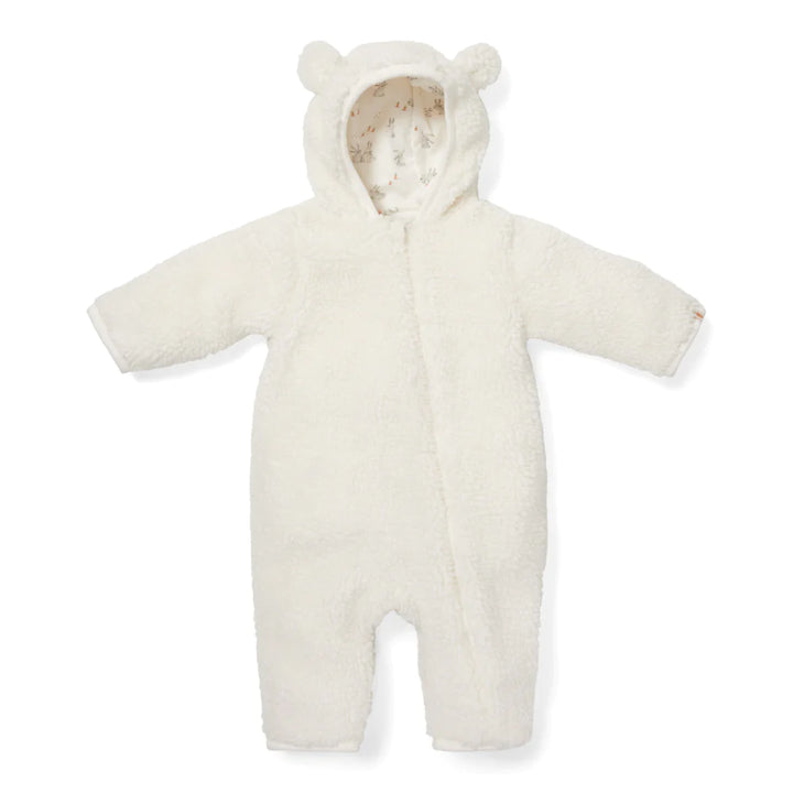 Little Dutch - Teddy One-Piece Suit Baby Bunny - Off-White