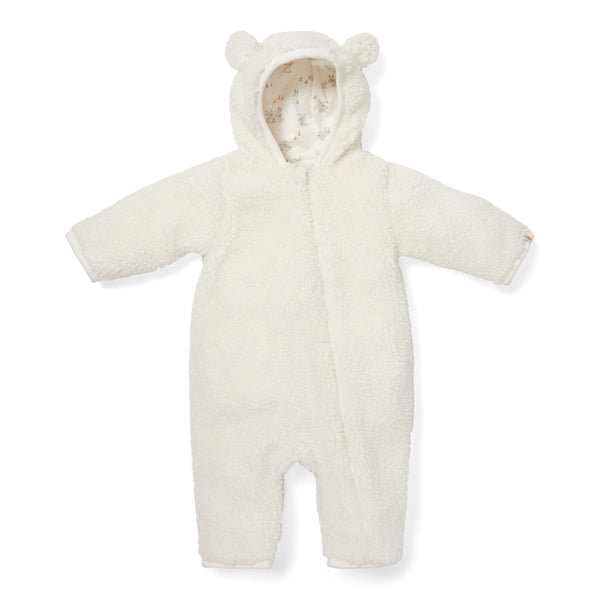 Little Dutch - Teddy One-Piece Suit - Baby Bunny Off-White