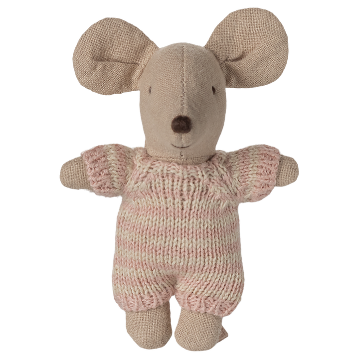 Maileg - Baby Mouse in Carry Cot - Rose