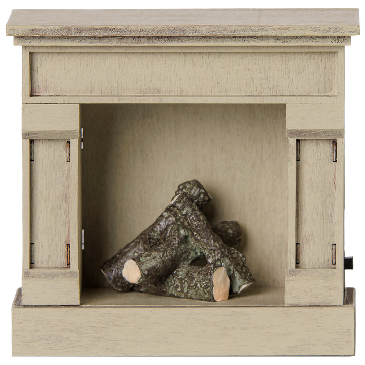 Maileg – Mouse Fireplace – Off White - Mabel & Fox