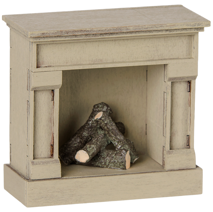 Maileg – Mouse Fireplace – Off White - Mabel & Fox