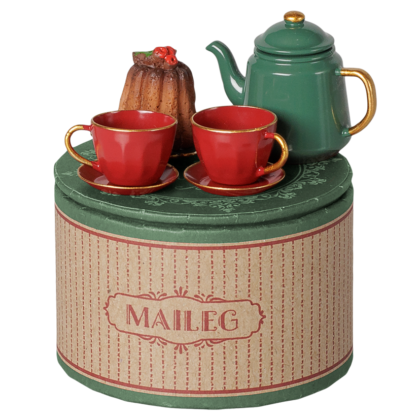 Maileg - Christmas Tea Party, Mouse - Red/Green