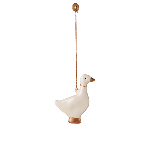 Maileg - Metal Ornament, Goose - Gold