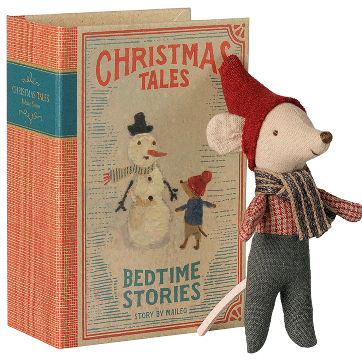 Maileg - Christmas Mouse, Baby in Book