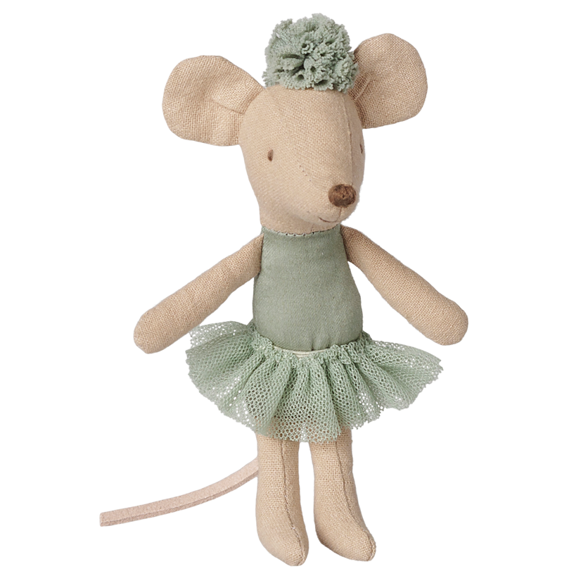 Maileg – Ballerina Mouse, Little Sister – Vintage Mint