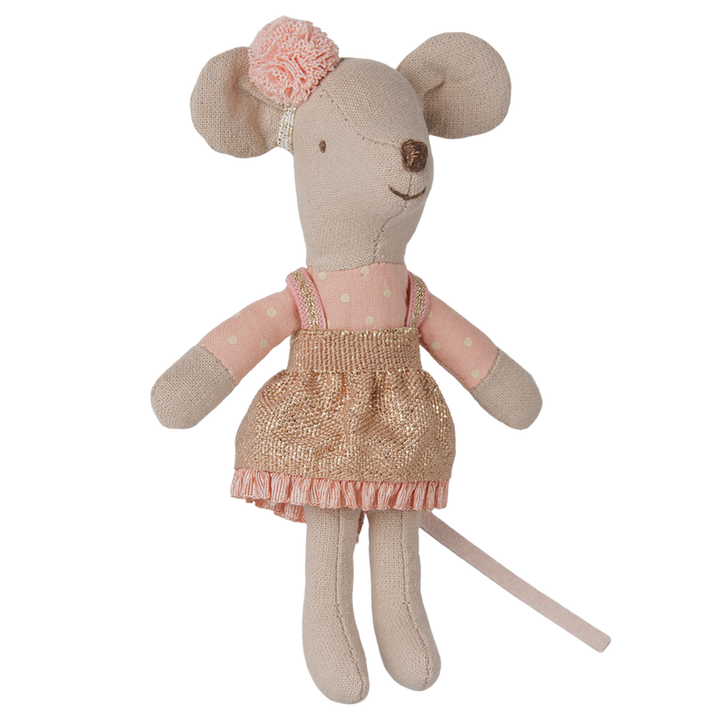 Maileg - Driver Mouse Little Sister & Rattan Cottage House Bundle