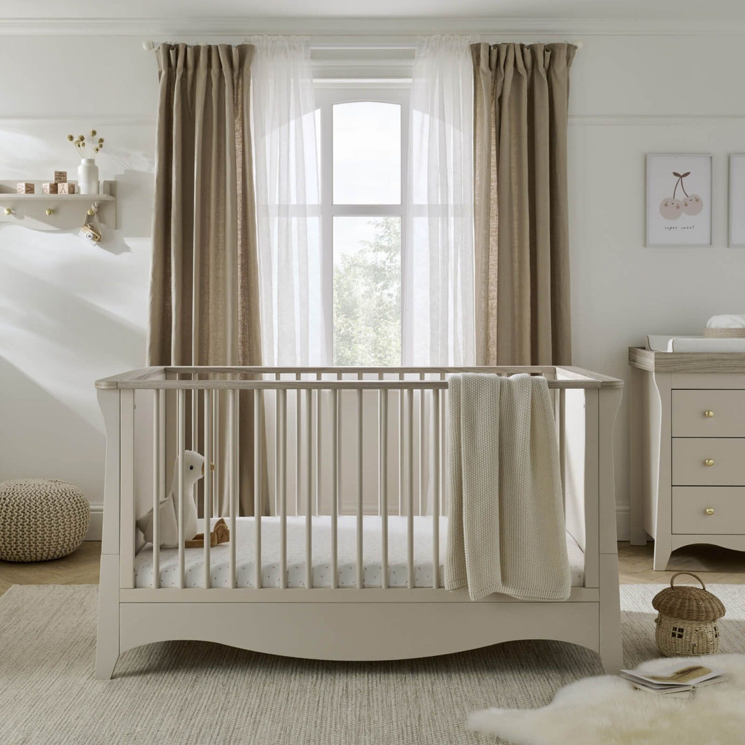 CuddleCo - Clara Cot Bed - Cashmere & Ash