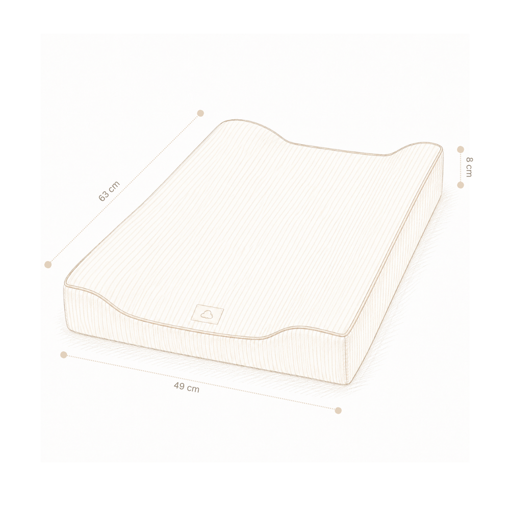 Cam Cam Copenhagen – Baby Changing Cushion – OCS Classic Stripes Rose