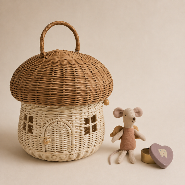 Maileg Fairy Mouse Powder , Tooth Box & Mushroom House Bundle