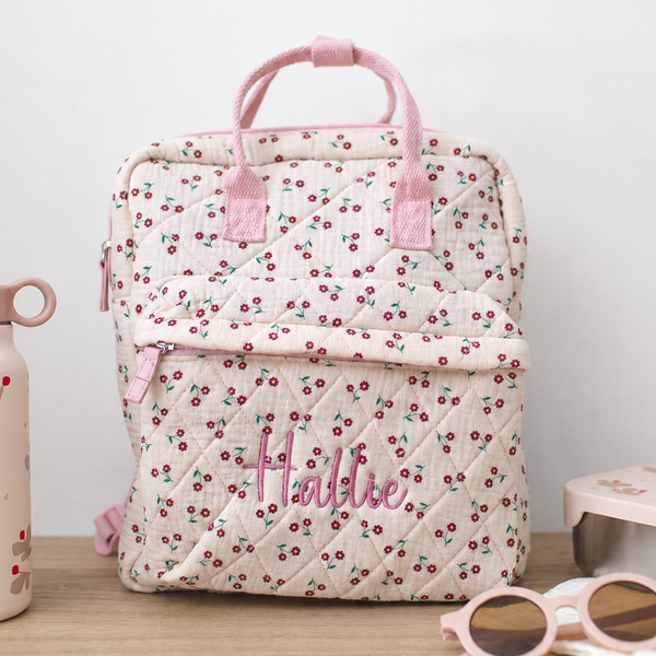 Rockahula - Personalised Rucksack - Quilted Wildflower