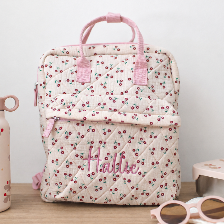 Rockahula - Personalised Rucksack - Quilted Wildflower