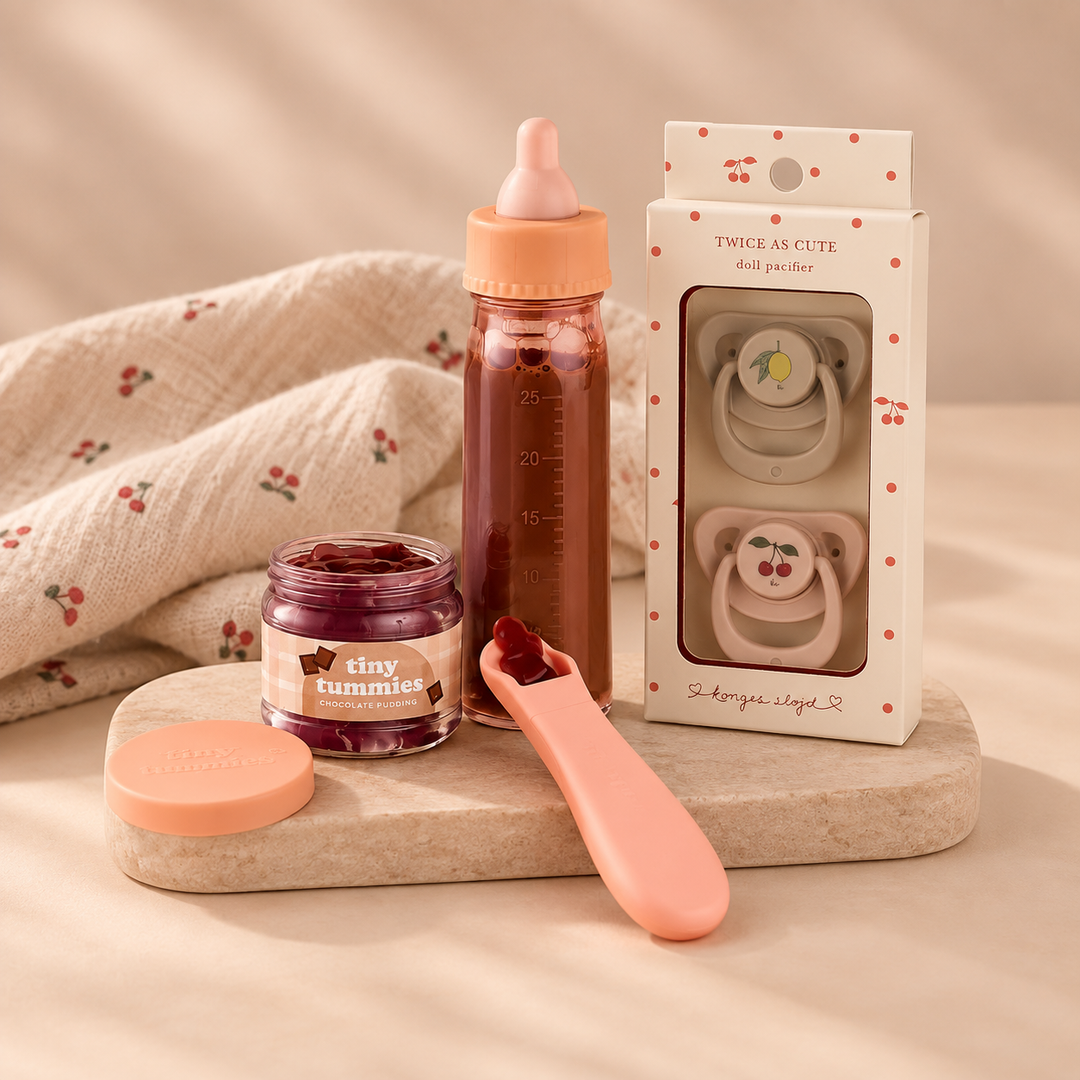Tiny Harlow & Konges Sløjd Doll Feeding & Care Bundle