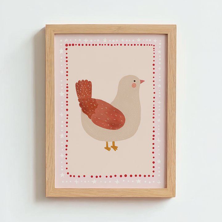 Mabel & Fox - Art Print - Pink Bird - Mabel & Fox