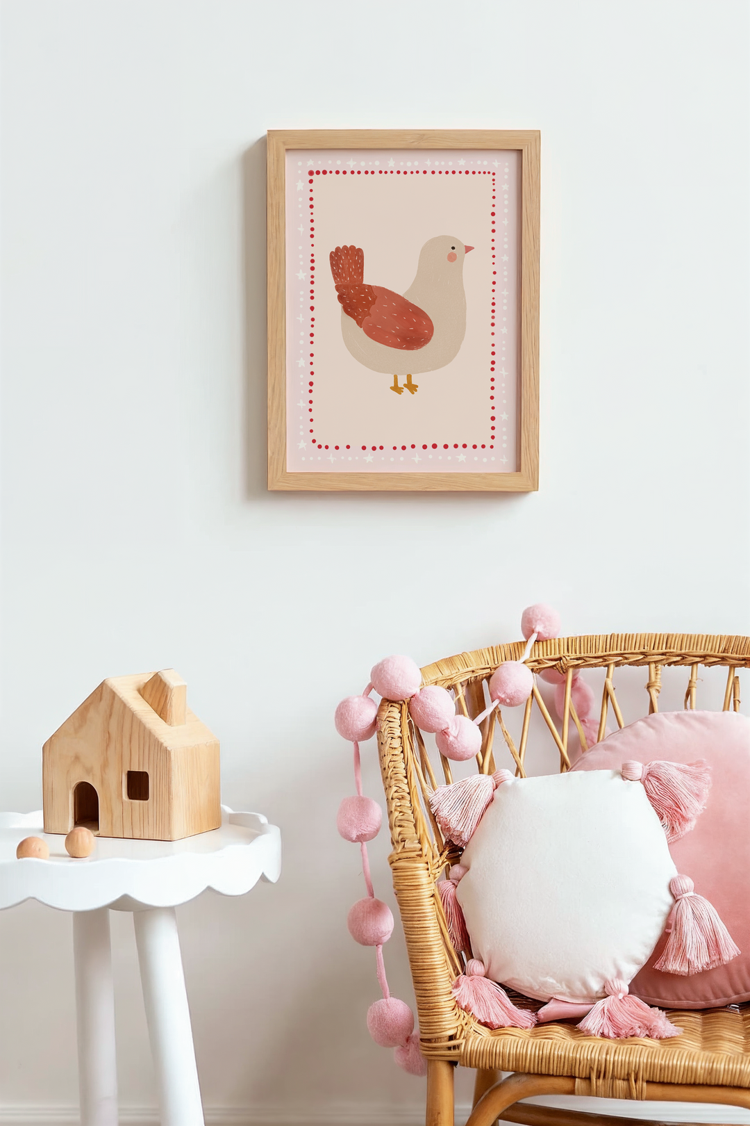 Mabel & Fox - Art Print - Pink Bird - Mabel & Fox