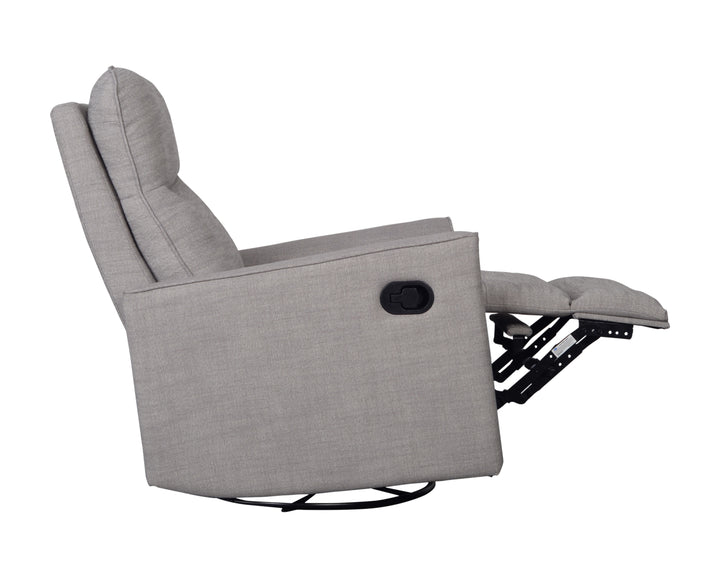 OBaby - Savannah Swivel Glider Recliner Chair - Pebble