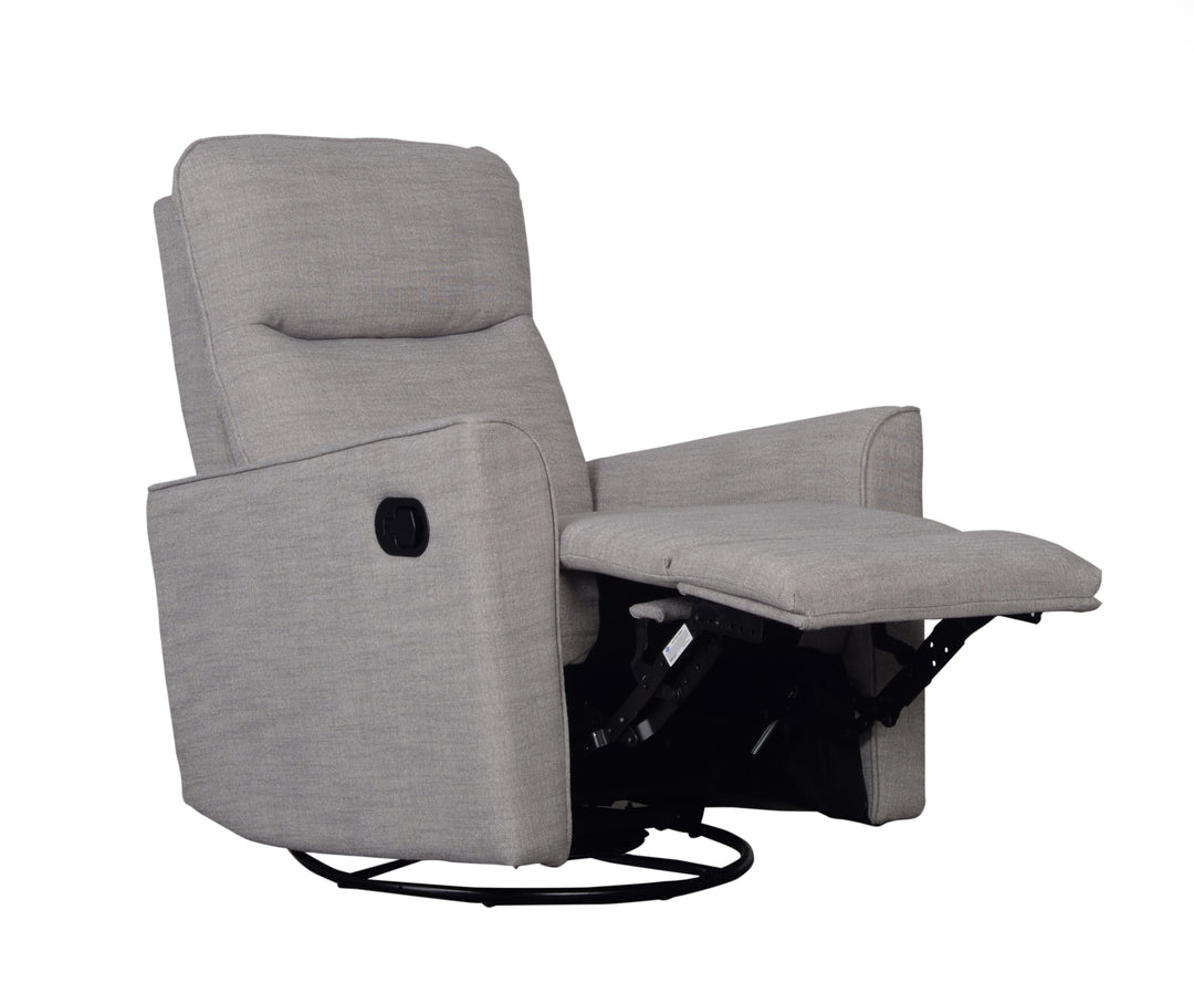 OBaby - Savannah Swivel Glider Recliner Chair - Pebble