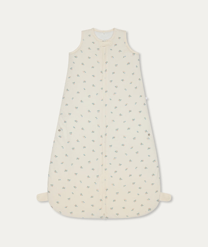 Baby Mori - Ribbed Front Opening Sleeping Bag - 2.5 TOG - Floral - Mabel & Fox