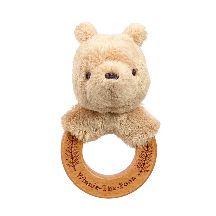 Rainbow Designs - Winnie the Pooh Always & Forever - Wooden Ring Rattle