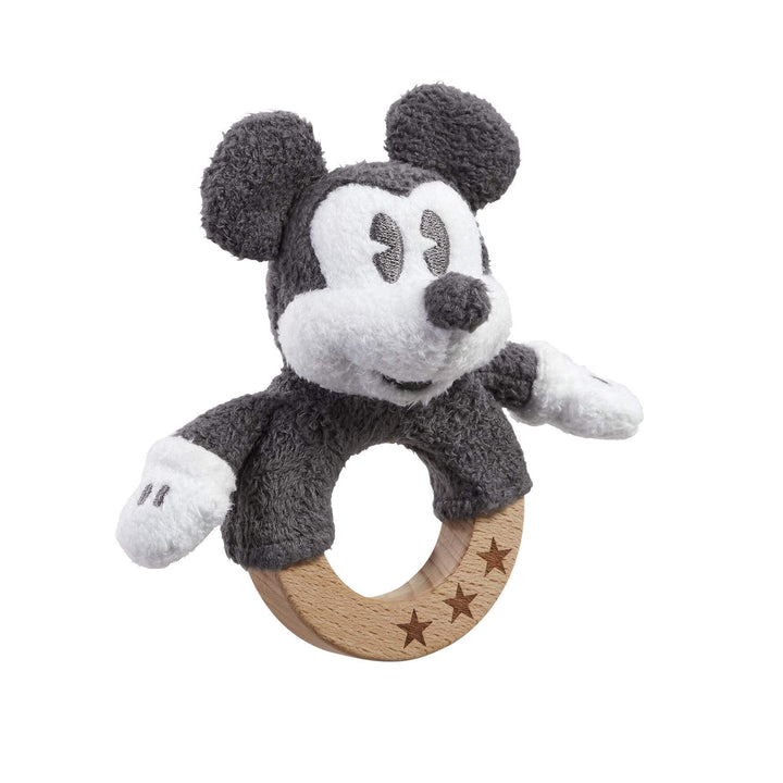 Rainbow Designs - Disney Mickey Mouse Memories - Wooden Ring Rattle