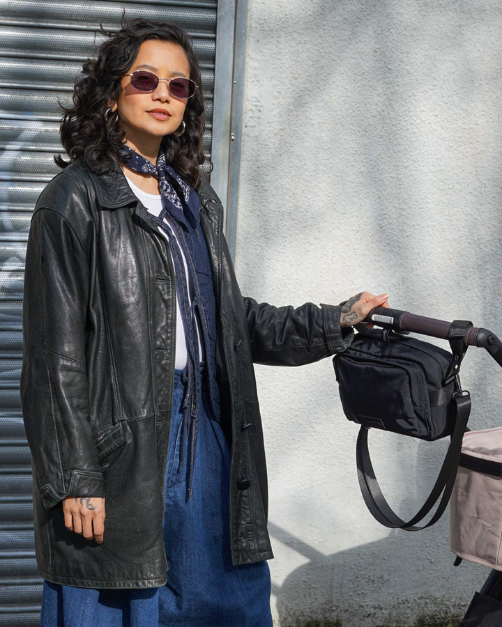 Hiro Buggy Organiser / Changing Bag Black - Mabel & Fox