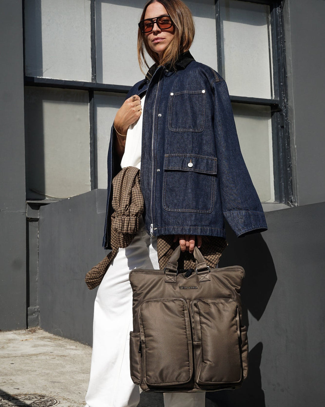 Ozzy Changing Tote / Backpack 2.0 Chocolate - Mabel & Fox