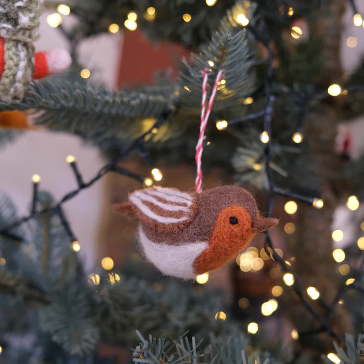 Fiona Walker - Christmas Decoration - Cute Robin - Mabel & Fox