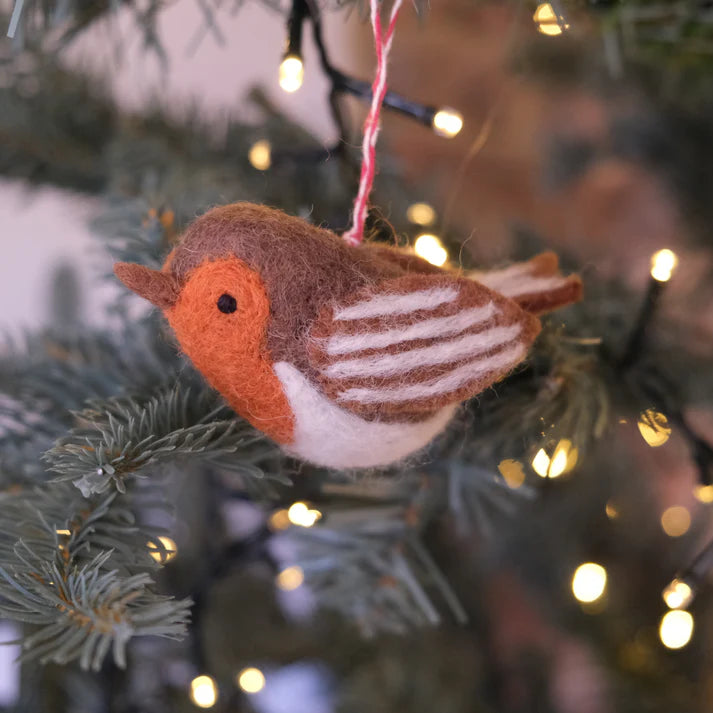 Fiona Walker - Christmas Decoration - Cute Robin - Mabel & Fox