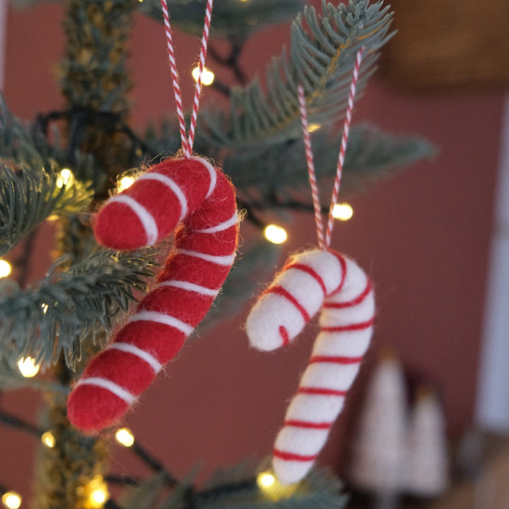 Fiona Walker - Christmas Decoration - Candycane ( Set Of 2)