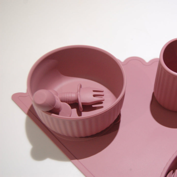 Mabel & Fox - Silicone Baby Cutlery - Pink
