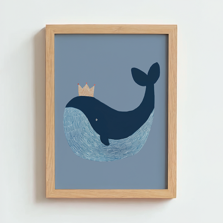 Mabel & Fox - Art Print - Blue Whale - Mabel & Fox