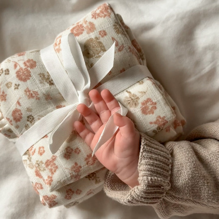 Cam Cam Copenhagen - Muslin Cloth, Printed - GOTS - Augusta (2 Pack) - Mabel & Fox