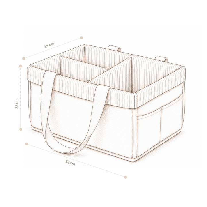 Cam Cam Copenhagen – Diaper Caddy – OCS Woodland