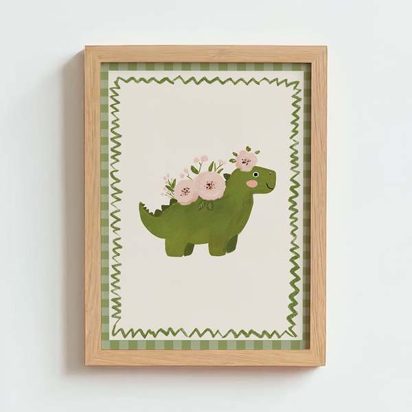 Mabel & Fox - Art Print - Dino Bloom - Mabel & Fox