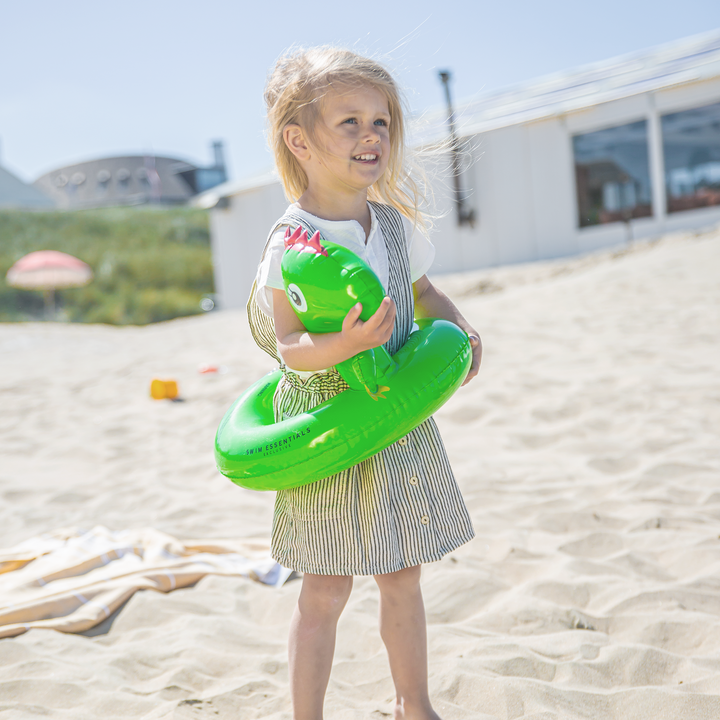 Swim Essentials - Animal Swim Split Ring - Green Dino - 65cm
