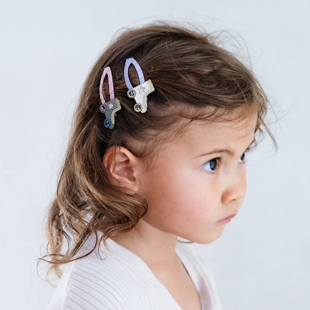 Mimi & Lula - Clic Clac Hair Clips - Disco Rollerskates