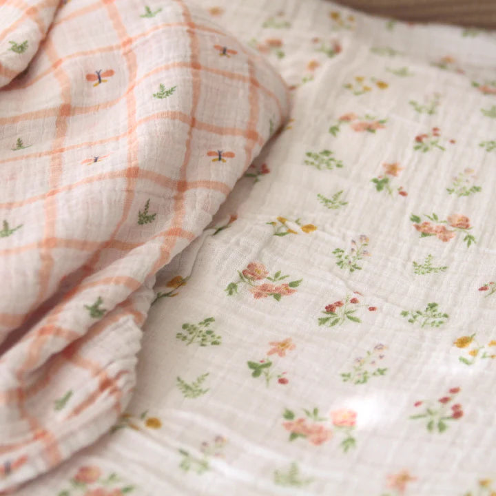 Aden + Anais - Muslin Swaddle Blankets - Country Floral (2 Pack)