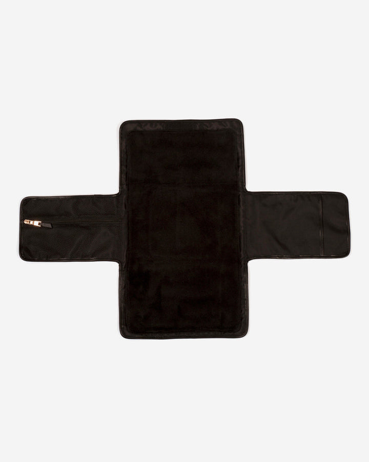 Tiba + Marl Etta Changing Clutch Brown Modern Floral Print