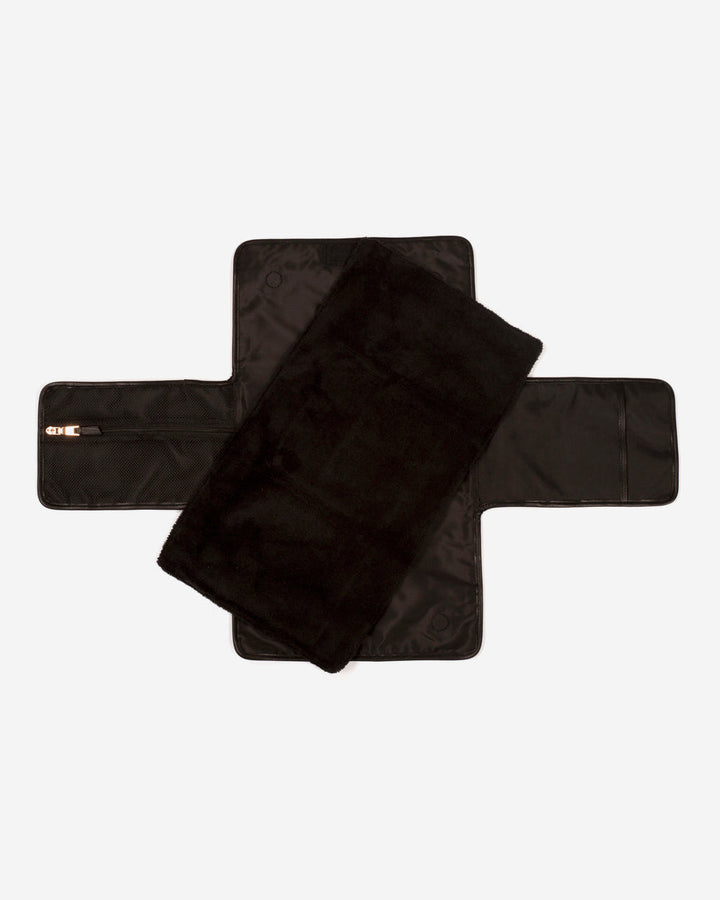 Tiba + Marl Etta Changing Clutch Brown Modern Floral Print