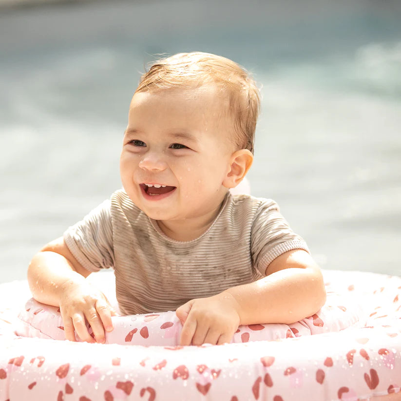 Swim Essentials - Baby Float - Pink Leopard-0-1 years - Mabel & Fox