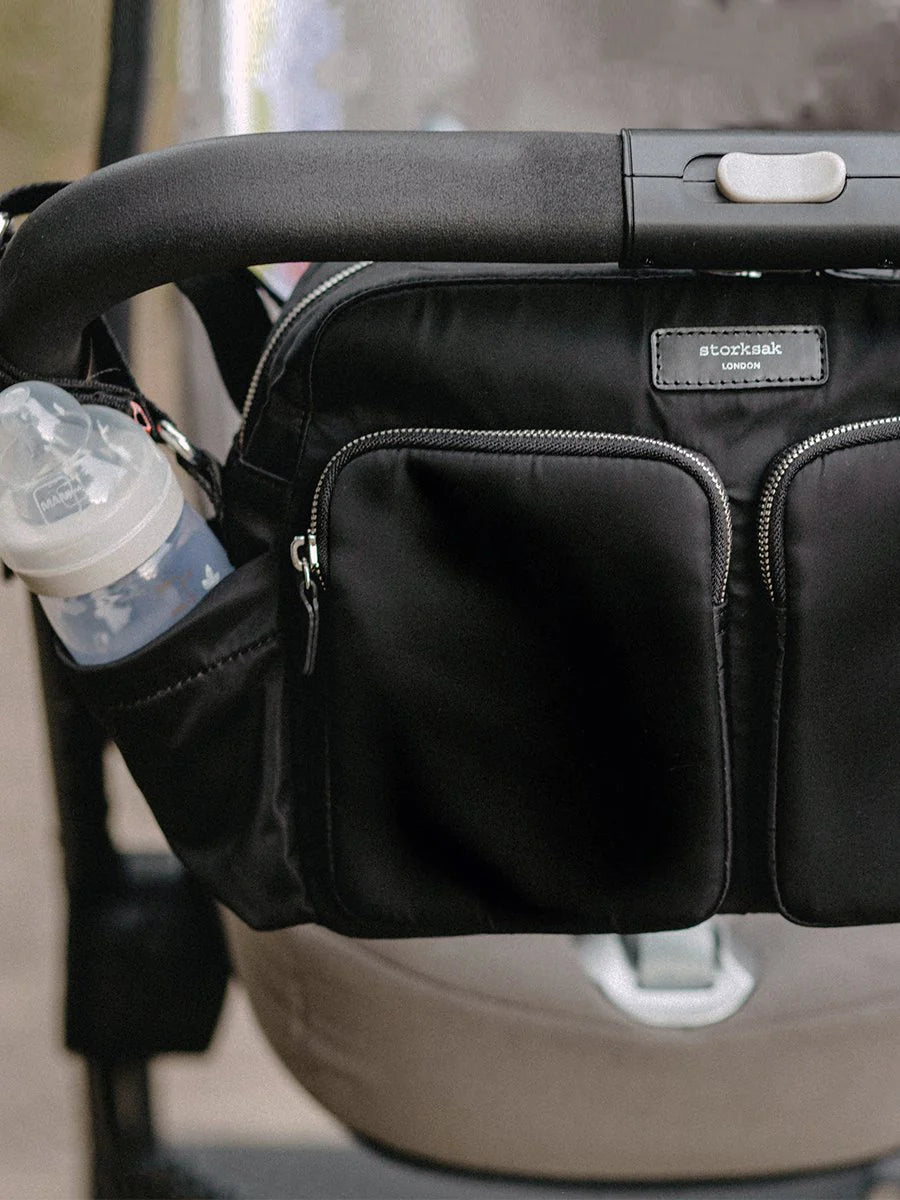 Storksak - Eco Stroller Bag - Black - Mabel & Fox