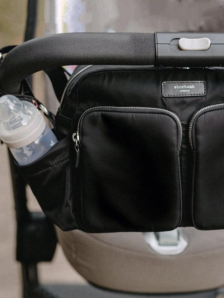Storksak - Eco Stroller Bag - Black - Mabel & Fox