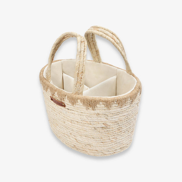 Avery Row – Maize Nappy Caddy – Natural - Mabel & Fox