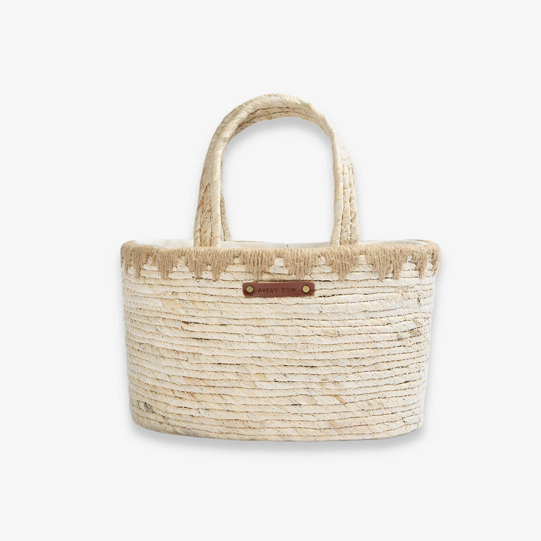 Avery Row – Maize Nappy Caddy – Natural - Mabel & Fox
