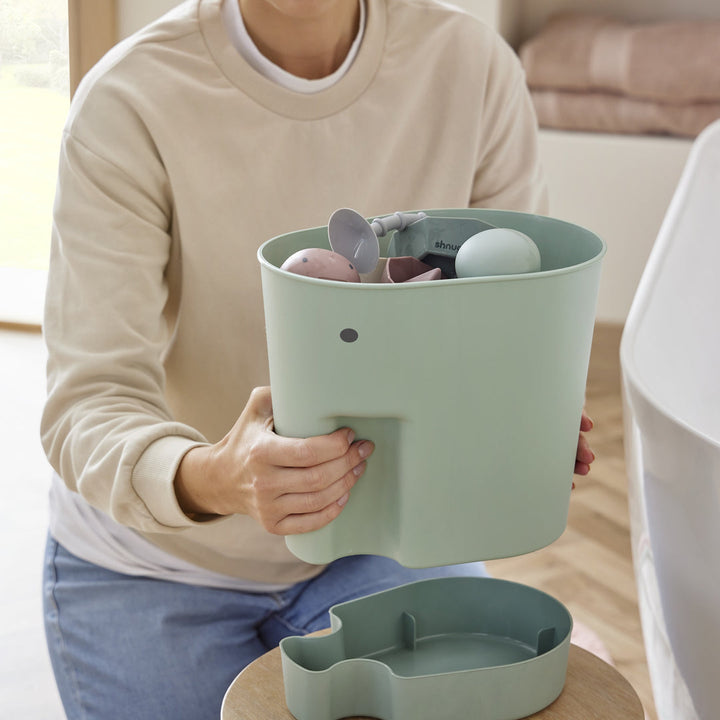 Shnuggle - Ellie Bath Toy Drying Caddy - Eucalyptus Green