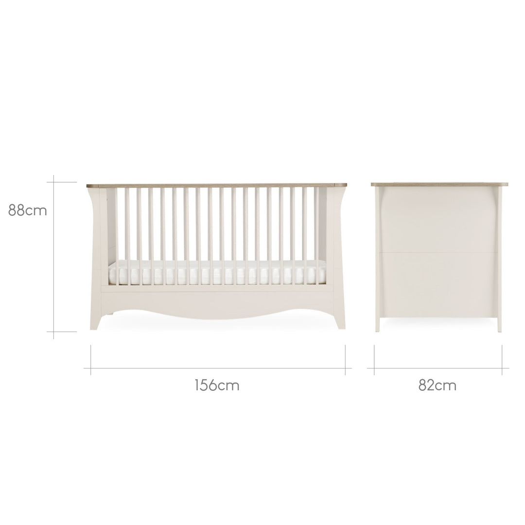 CuddleCo - Clara Cot Bed - Cashmere & Ash