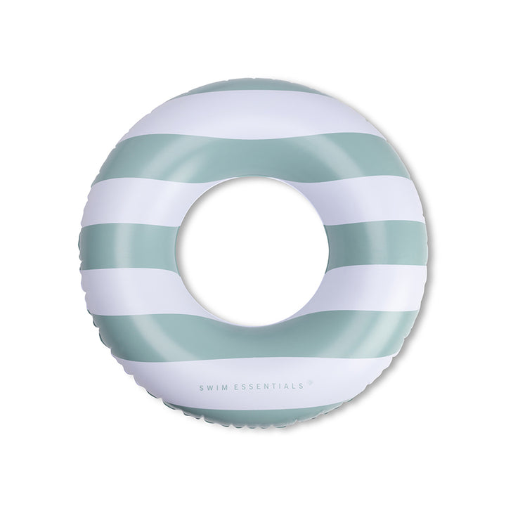 Swim Essentials - Swim Ring - Green & White Stripes - 90cm