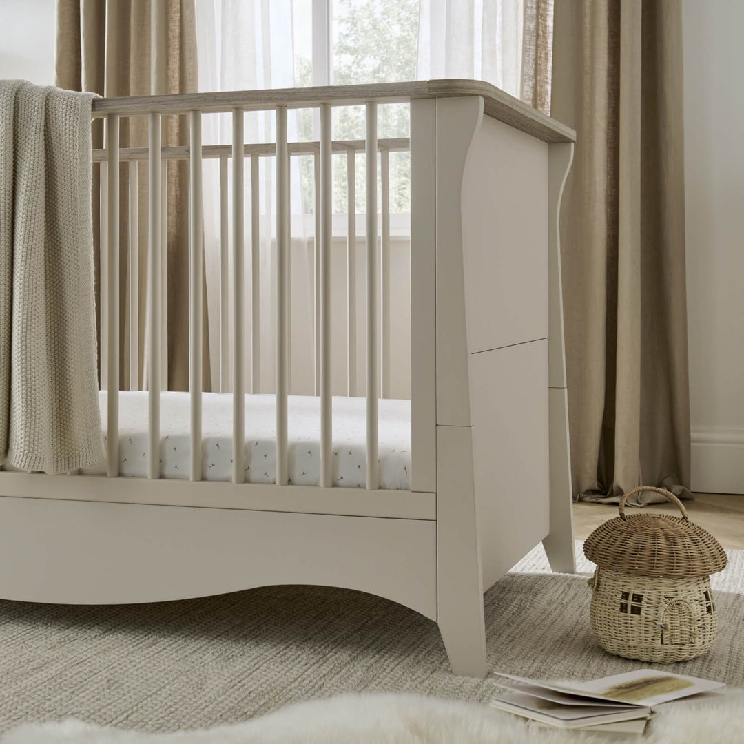 CuddleCo - Clara Cot Bed - Cashmere & Ash