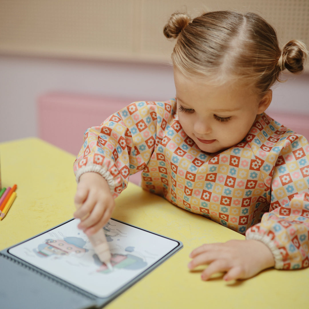 Mushie - Reusable Water Colour Pad - Vehicles